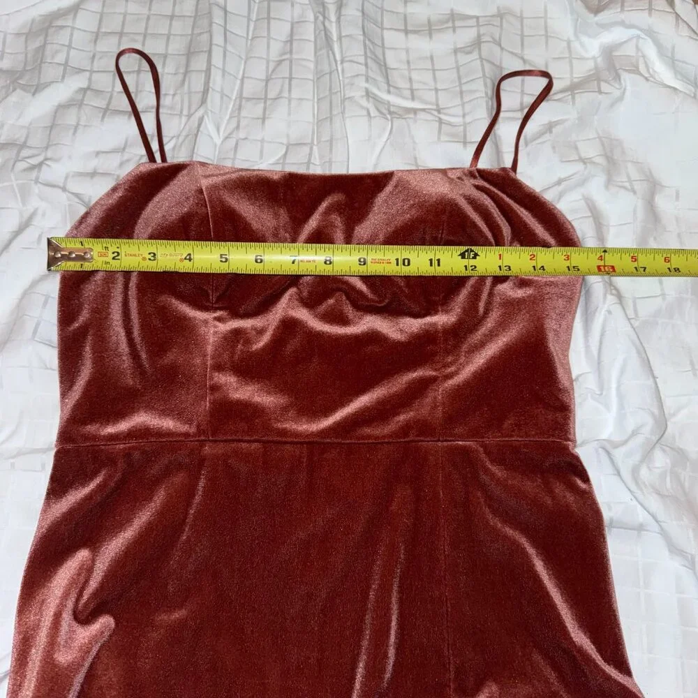 Jenny Yoo Quinn Velvet Column Gown - Rose - 8